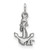 Sterling Silver Delta Gamma X-Small Pendant by LogoArt (SS034DG)