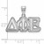 Image of Sterling Silver Delta Phi Epsilon Medium Pendant by LogoArt (SS003DPH) Image of Sterling Silver Delta Phi Epsilon Medium Pendant by LogoArt (SS003DPH)