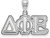 Image of Sterling Silver Delta Phi Epsilon Medium Pendant by LogoArt (SS003DPH) Image of Sterling Silver Delta Phi Epsilon Medium Pendant by LogoArt (SS003DPH)
