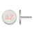 Sterling Silver Delta Zeta Enamel Post Earrings by LogoArt (SS032DZ)