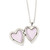 Image of Sterling Silver Diamond Polished Heart Locket Pendant & Pendant Set