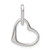 Image of Sterling Silver Double Heart Pendant QC3714