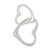 Image of Sterling Silver Double Heart Pendant QC3714
