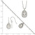 Image of Sterling Silver Dove Necklace/Bracelet/Earrings Set