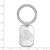 Image of Sterling Silver East Carolina University Key Chain by LogoArt
