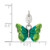 Sterling Silver Enameled Butterfly Charm QP1166