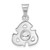 Image of Sterling Silver Enameled Recycle Pendant