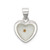 Image of Sterling Silver Enameled w/ Mustard Seed Heart Pendant