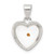 Image of Sterling Silver Enameled w/ Mustard Seed Heart Pendant