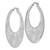 Image of 39mm Sterling Silver Fancy Polished Cut-Out Hoop Earrings