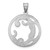 Image of Sterling Silver Fancy Script Initial C Pendant