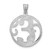 Image of Sterling Silver Fancy Script Initial E Pendant