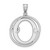 Image of Sterling Silver Fancy Script Initial O Pendant