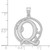 Image of Sterling Silver Fancy Script Initial Q Pendant