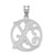 Image of Sterling Silver Fancy Script Initial X Pendant
