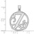 Image of Sterling Silver Fancy Script Initial Z Pendant