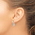 Image of 22mm Sterling Silver Filigree Oval Hoop Earrings