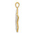 Image of Sterling Silver Flash Gold-Plated and CZ Starfish Pendant