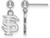 Image of Sterling Silver Florida State University Earrings Dangle Ball by LogoArt