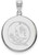 Image of Sterling Silver Florida State University Large Disc Pendant by LogoArt SS085FSU