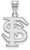 Image of Sterling Silver Florida State University Medium Pendant by LogoArt (SS003FSU)