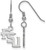 Image of Sterling Silver Florida State University Small Dangle Earrings LogoArt SS063FSU