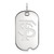 Sterling Silver Florida State University Small Dog Tag by LogoArt