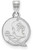 Image of Sterling Silver Florida State University Small Pendant by LogoArt (SS044FSU)