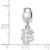 Image of Sterling Silver Florida State University XSmall Dangle Bead Charm LogoArt SS035