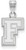 Image of Sterling Silver Fordham University Small Pendant by LogoArt (SS005FOU)