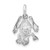 Sterling Silver Frog Charm QC1793