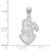 Sterling Silver Furman University Large Pendant by LogoArt (SS022FUU)