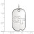 Sterling Silver Georgia Institute of Technology Small Dog Tag by LogoArt