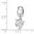Image of Sterling Silver Georgia Institute of Technology X-Small Dangle Bead by LogoArt
