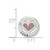 Image of Sterling Silver Glitter Infused & CZ Heart Slide Pendant