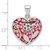 Image of Sterling Silver Heart with Multicolored Shell Pendant