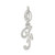 Image of Sterling Silver Initial F Pendant QC6510F Image of Sterling Silver Initial F Pendant QC6510F