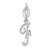 Image of Sterling Silver Initial F Pendant QC6510F Image of Sterling Silver Initial F Pendant QC6510F