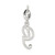 Sterling Silver Initial G Pendant QC6510G