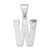 Image of Sterling Silver Initial W Pendant QC2762W Image of Sterling Silver Initial W Pendant QC2762W