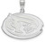Image of Sterling Silver Iowa State University Large Pendant by LogoArt (SS030IAS)