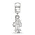 Sterling Silver Iowa State University Small Dangle Bead by LogoArt (SS028IAS)