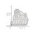 Sterling Silver James Madison University Lapel Pin by LogoArt