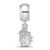 Image of Sterling Silver James Madison University X-Small Dangle Bead Charm by LogoArt