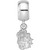 Image of Sterling Silver James Madison University X-Small Dangle Bead Charm by LogoArt