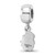 Image of Sterling Silver James Madison University X-Small Dangle Bead Charm by LogoArt