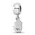 Sterling Silver James Madison University X-Small Dangle Bead Charm by LogoArt