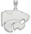 Image of Sterling Silver Kansas State University Large Pendant by LogoArt (SS004KSU)