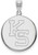 Image of Sterling Silver Kansas State University Large Pendant by LogoArt (SS068KSU)