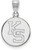 Image of Sterling Silver Kansas State University Medium Pendant by LogoArt (SS067KSU)